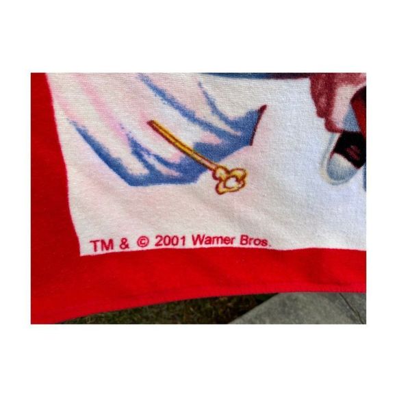 Vtg | Y2K 2001 Harry Potter Terry Cloth Beach Towel 100% Cotton 57.5x31.5" - Picture 2 of 5